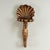 Whimsical grotto style group of four antique Italian wall brackets hand carved from a hardwood with a gilt finish in the...