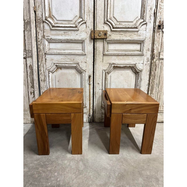 Bedside Tables from Maison Regain, 1980, Set of 2 For Sale - Image 4 of 11