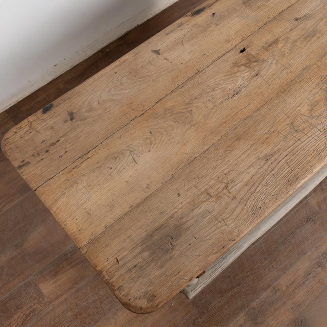 Early 19th Century Baroque Oak Work Table Refectory Table From Denmark For Sale - Image 10 of 14