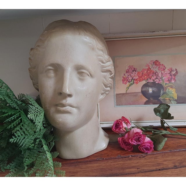 Mid 20th Century Goddess Bust of Aphrodite Sculpture Venus For Sale - Image 5 of 10