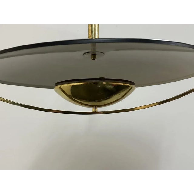 Brass Pendant Lamp from Hillebrand, 1970s, in Flawless conditions. Designed 1970 to 1979 This piece has an attribution...