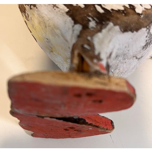 Vintage Folk Art Duck Sculpture For Sale In New York - Image 6 of 6