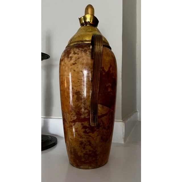 1940s Aldo Tura Lacquered Goatskin Carafe Pitcher For Sale In Saint Louis - Image 6 of 9
