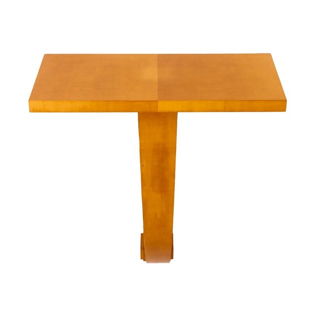 Art Deco Art Deco Style Pearwood Console Table For Sale - Image 3 of 6