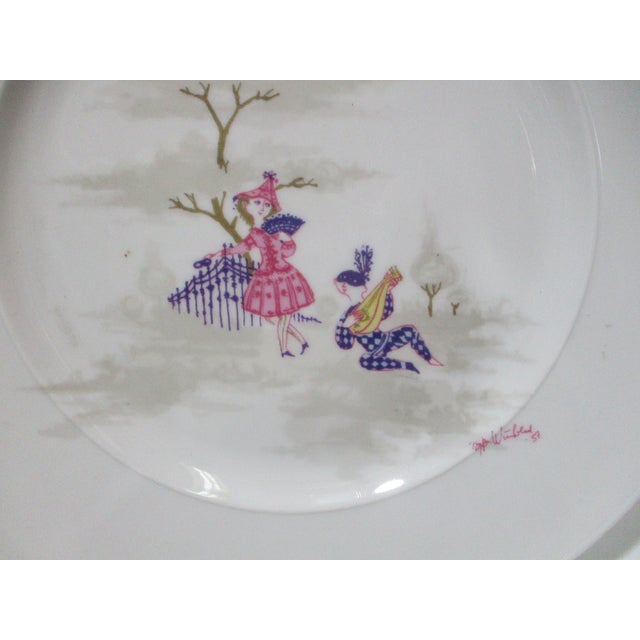 Rosenthal Mid 20th Century Rosenthal Dinner Plates by Bjorn Wiindblad - A Set of 12 For Sale - Image 4 of 7