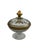 Mid 20th Century Mid Century Modern Heisey Gold-Rimmed Lidded Pedestal Candy Dish For Sale In Indianapolis - Image 6 of 18