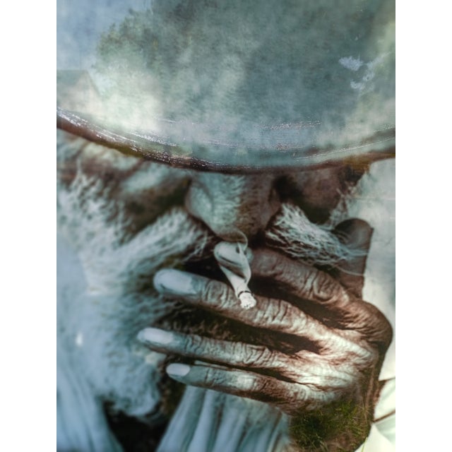 2020s Huge 4' X 3' High-Def Metal Wall Art - Modern Gritty Portrait For Sale - Image 5 of 9