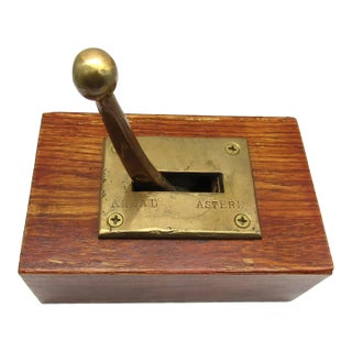 Authentic Antique A. Robinson Ship Engine Order Telegraph – 19th C For Sale