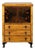 English 1890s Japonism Bamboo Cabinet with Two Doors and Three Drawers For Sale