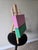 Contemporary Pink & Mint Green Abstract Acrylic Painting For Sale - Image 3 of 4