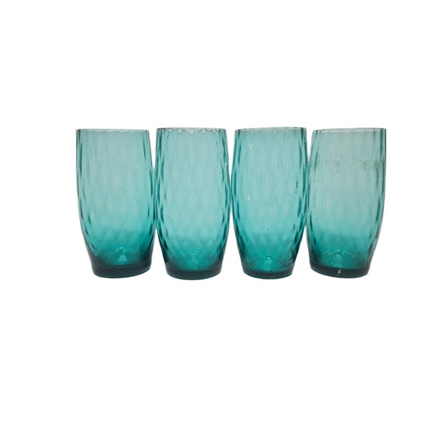 Vintage Cocktail Glasses by Sarnecki for Krosno Glassworks, Poland, 1970s, Set of 4, in Good conditions. Designed 1970 to...