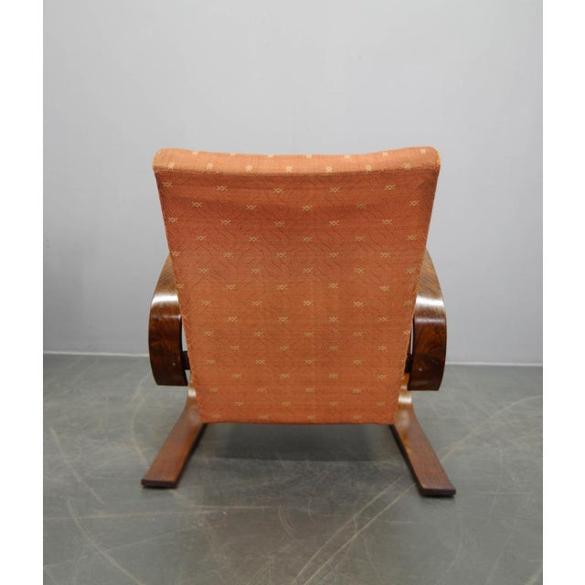Tank Armchair in Laminated Bentwood attributed to Miroslav Navratil, 1930s For Sale - Image 12 of 15