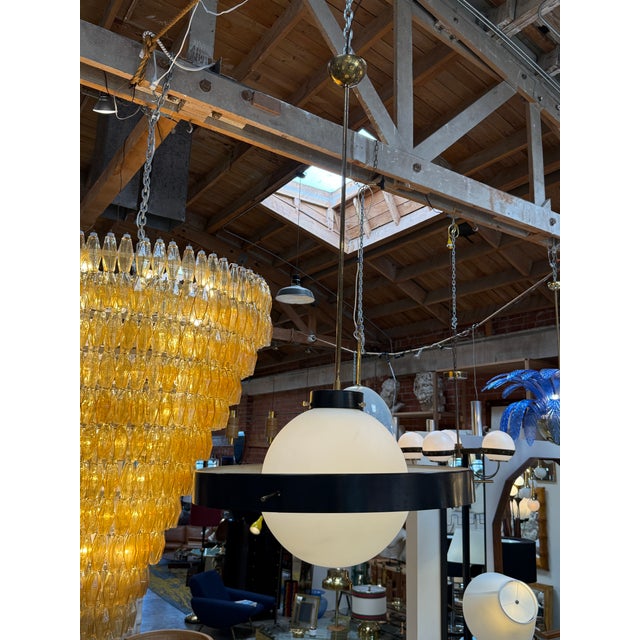 1960s Stilnovo "Disco Volante" Pendant Light, Italy, 1960s For Sale - Image 5 of 7