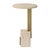 Feranno Travertine Accent Table For Sale In Chicago - Image 6 of 9