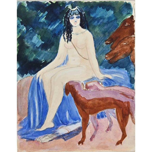 Diana Goddess, Original Drawing, Early 20th-Century For Sale