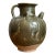 Vintage Sculptural Green Ceramic Jug For Sale