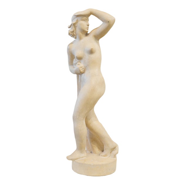 Vintage Sandstone Sculpture by Jean Bregno For Sale