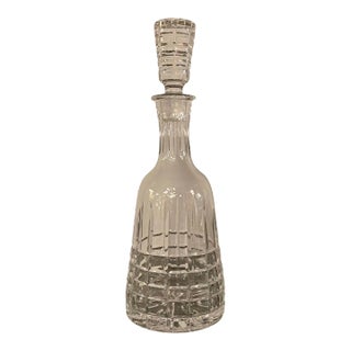 Mid 20th Century Edwardian Style Cut Crystal Decanter For Sale