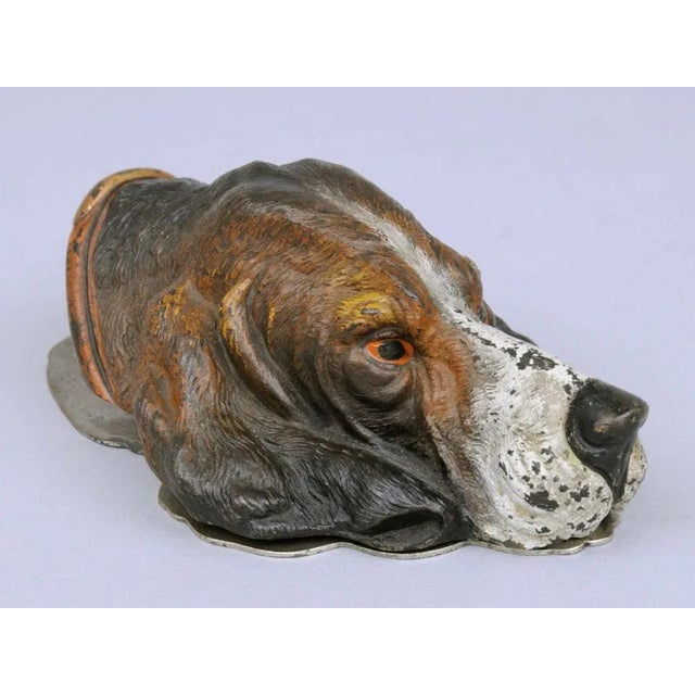 Victorian Vienna Cold Paint Letter Clip For Sale - Image 3 of 7