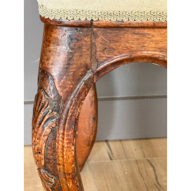 Set of 6 Late 18th Century French Carved Walnut Dining Chairs For Sale - Image 14 of 14