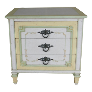 John Widdicomb Hollywood Regency Dorothy Draper Style Nightstand