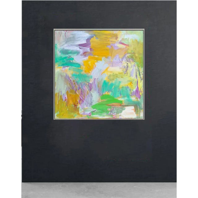 "Garden Escape" by Trixie Pitts Large Abstract Expressionist Oil Painting For Sale - Image 11 of 13