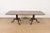 Baker Furniture Style Georgian Monumental Solid Cherry Wood Double Pedestal Extension Dining Table, Newly Refinished For Sale In South Bend - Image 6 of 14