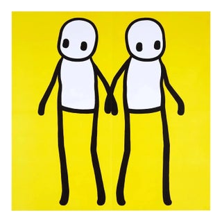 Stik, Holding Hands (Yellow), 2020 For Sale