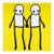 Stik, Holding Hands (Yellow), 2020 For Sale