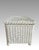 Vintage White Wicker Blanket Chest or Trunk, Lloyd Loom Style For Sale - Image 4 of 9