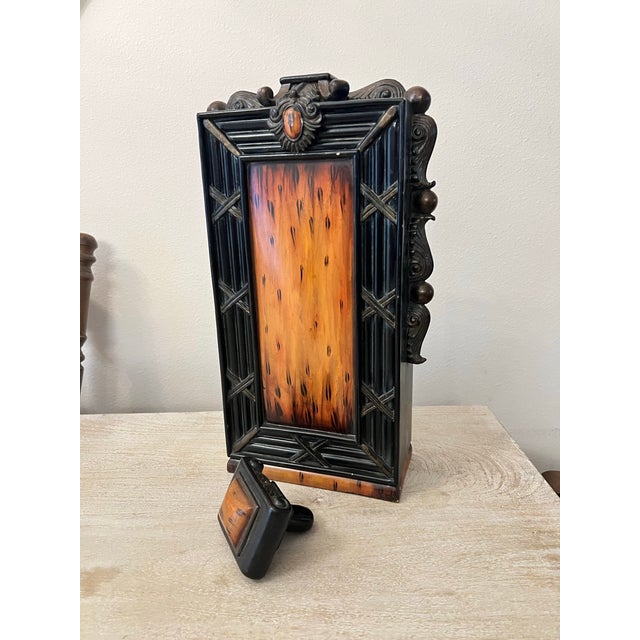 Antique Baroque Style Architectural Ceramic Decanter Bottle With Stopper For Sale - Image 4 of 7