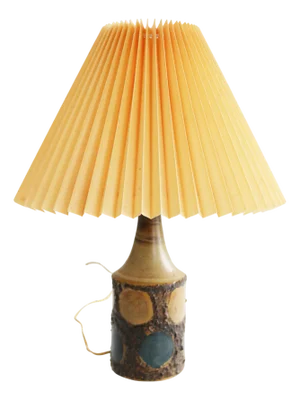 Vintage Danish Pottery Lamp by Ole Bjorn Krüger, 1960s