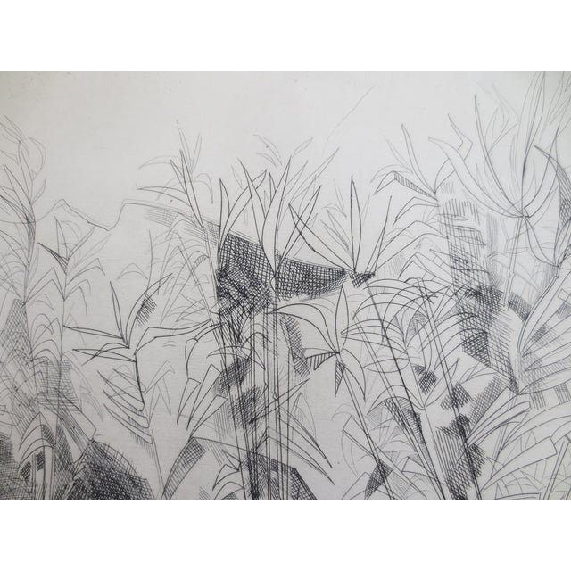 Drypoint Etching by Camille Hilaire 1950 For Sale In New York - Image 6 of 11