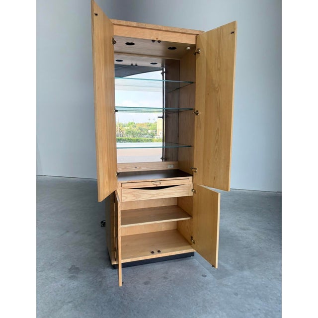 Henredon Scene Two Burlwood Dry Bar Cabinet For Sale - Image 10 of 15