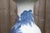 Large Antique 19th Century Qing Chinese Blue & White Foo Dog Porcelain Vase For Sale - Image 17 of 18