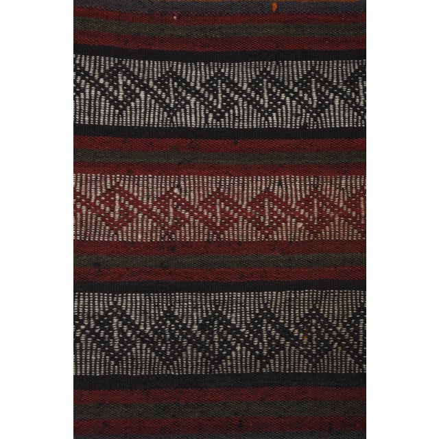 Textile Turkish Kilim Hand Woven Rug 4'4'' X 12'12'' For Sale - Image 7 of 13