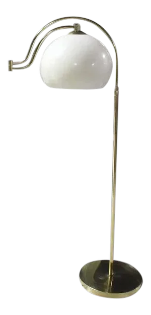 Mid Century Modern Brass Base Floor Lamp