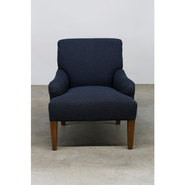 Modern Navy Blue Custom Made Accent Chair Chairish