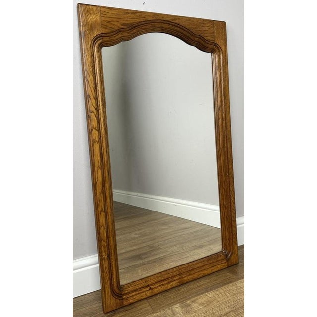 Add timeless French elegance to your home with this Vintage French wall mirror, beautifully crafted from oak with a gently...
