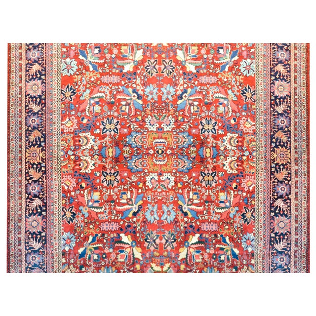 Early 20th Century Mahal Rug For Sale - Image 11 of 12