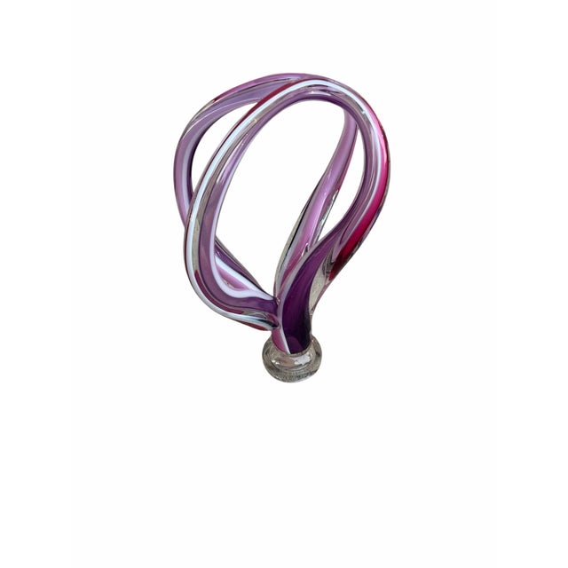 Glass Vintage Barry Entner “Dreamscape” Signed Handblown Art Glass Sculpture For Sale - Image 7 of 9