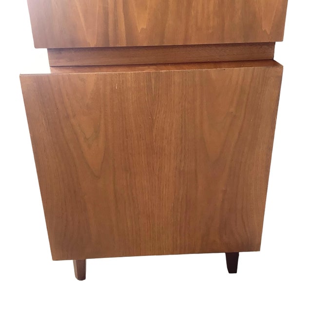 American of Martinsville Harlequin Diamond Front Highboy Dresser For Sale - Image 10 of 17