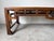 Antique Chinese Carved Wood Rectangular Coffee Table With Inset Rattan Top For Sale - Image 12 of 16