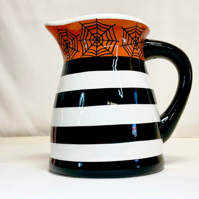Vintage Americana Boho Chic Halloween Pitcher For Sale - Image 6 of 8
