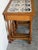 Ak Odense Oak Nesting Tables Set of 3 With Ceramic Tile Tops Danish Mid-Century Modern 1965 For Sale - Image 4 of 11