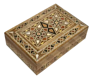 1990s Marquetry Inlaid Decorative Box