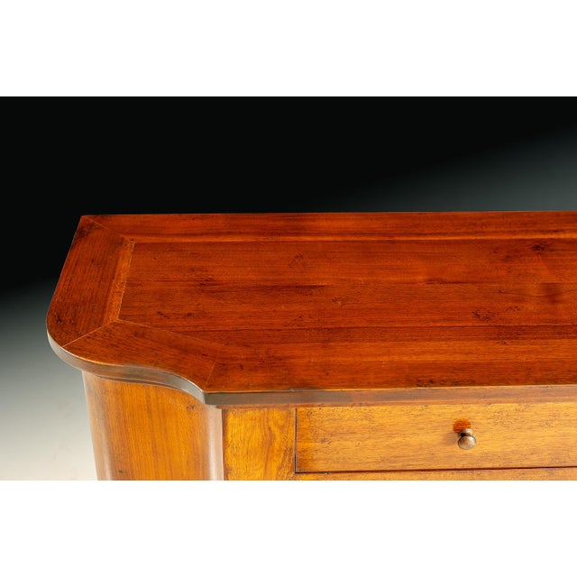 Traditional Handcrafted Italian Solid Walnut Sideboard For Sale - Image 3 of 4