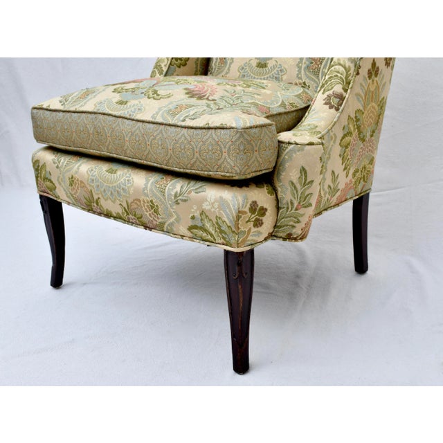 Mid 20th Century French Directoire Style Wing Back Chair For Sale - Image 12 of 13