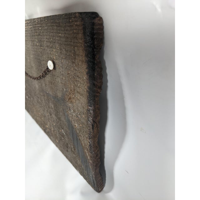 Vintage Silver-Tone Deer Woodland Relief Plaque on Rustic Wood, 13" For Sale - Image 10 of 12