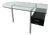 Postmodern Glass and Chrome Desk by Mirto Zocca for Halifax, 1980s For Sale